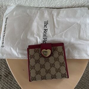 Gucci GG canvas compact wallet